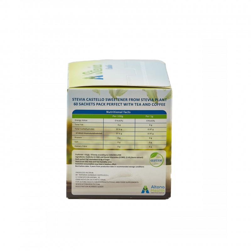 Stevia Castello-  sachets all packs
